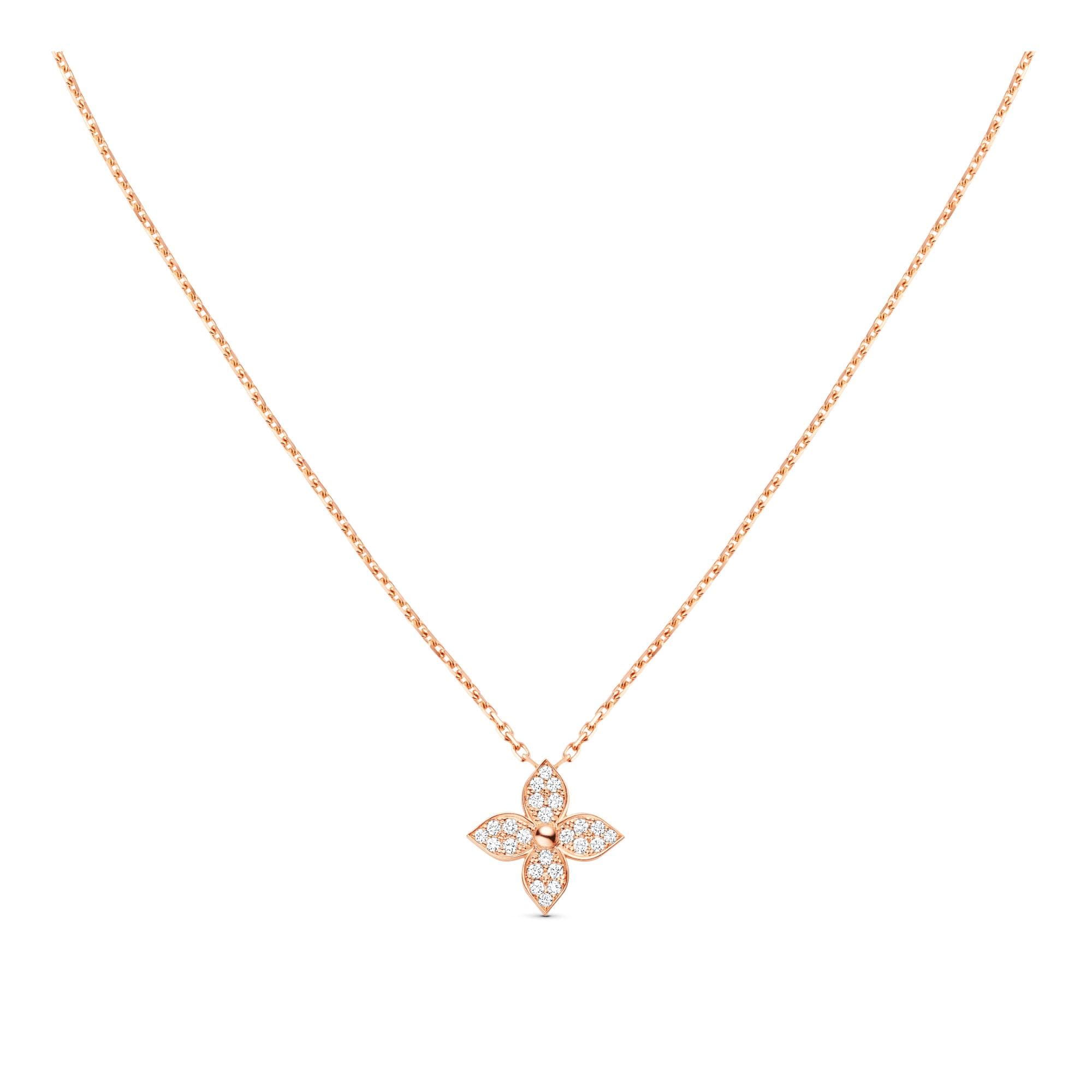 Lv flower deals full necklace